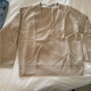 Vince 100% Cashmere Sweater in Beige